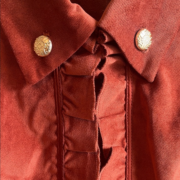 Kate Rosy Women's Rust Blazer - Picture 2 of 10